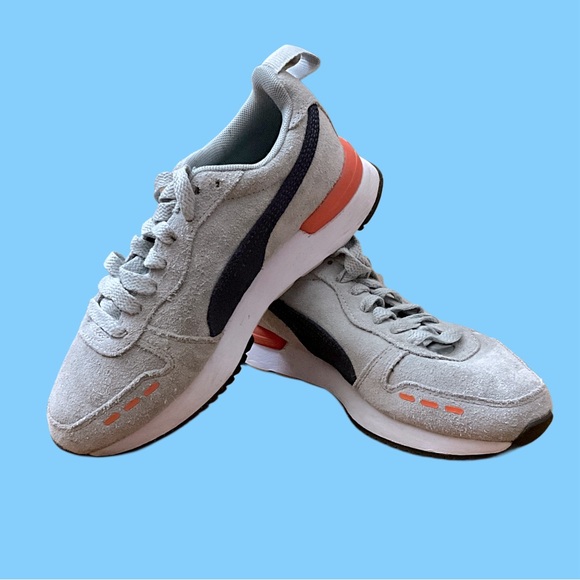 Puma Boys 5C Gray Sneakers - Picture 1 of 8